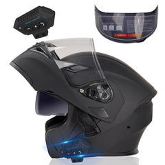 JZZLSJT Bluetooth helmet with safety shell for on-road riding.