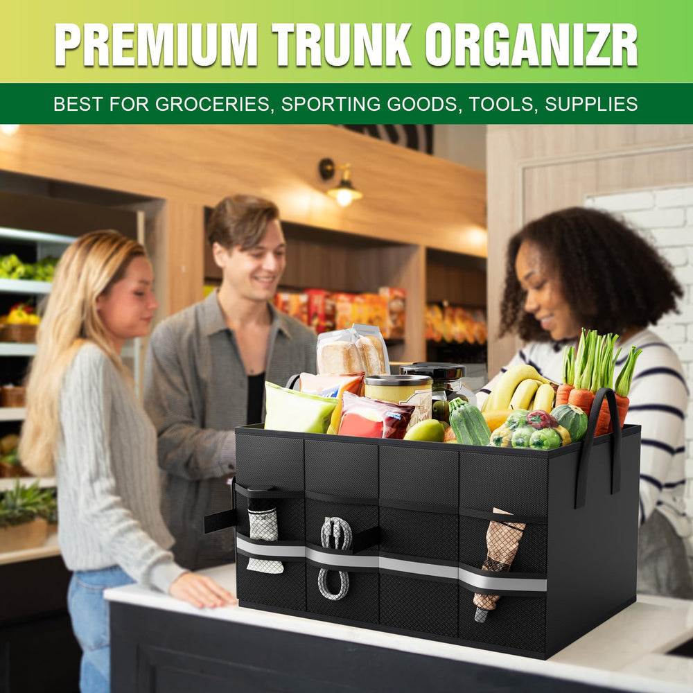 K KNODEL trunk organizer easy to wipe clean after use.