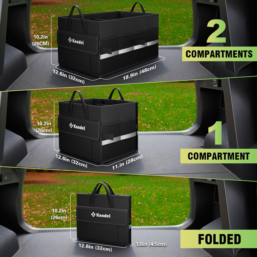 K KNODEL trunk organizer large side pocket for quick access.