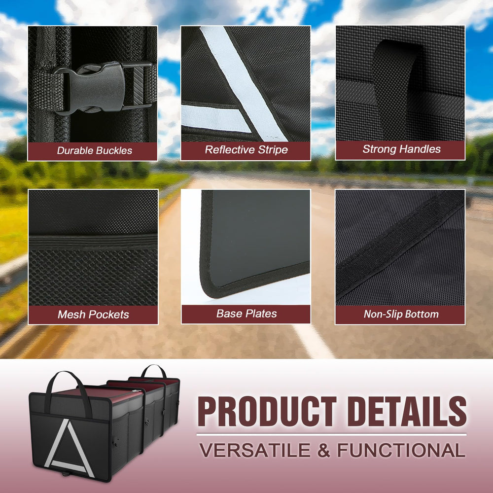 K KNODEL trunk organizer shows water resistant fabric for everyday use