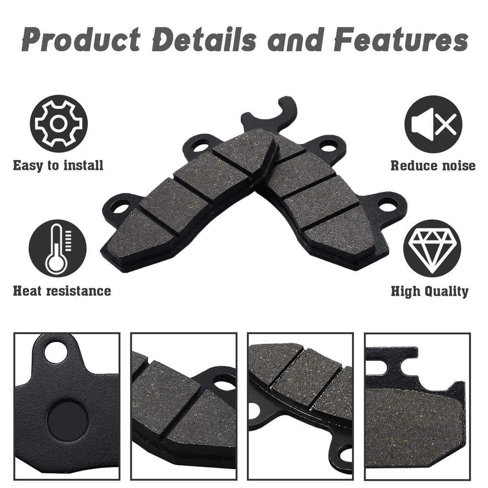 Kabing brake pads rear for Yamaha Rhino 660 provide reliable stopping in mud