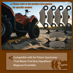 Kabing easy-install brake pad for Polaris Magnum 325, quick replacement and secure fit