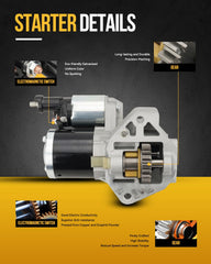 KAC starter upgraded for Kohler 2509808 delivering consistent ignition and durable performance
