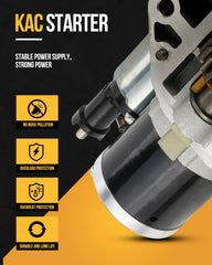 KAC starter upgraded for Kohler 2509811 providing dependable operation across seasons