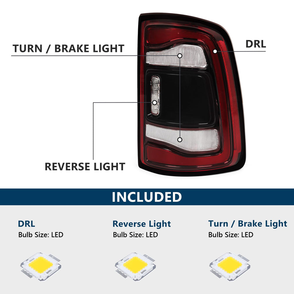 KACHIR plug-and-play tail light for Dodge Ram simplifies installation