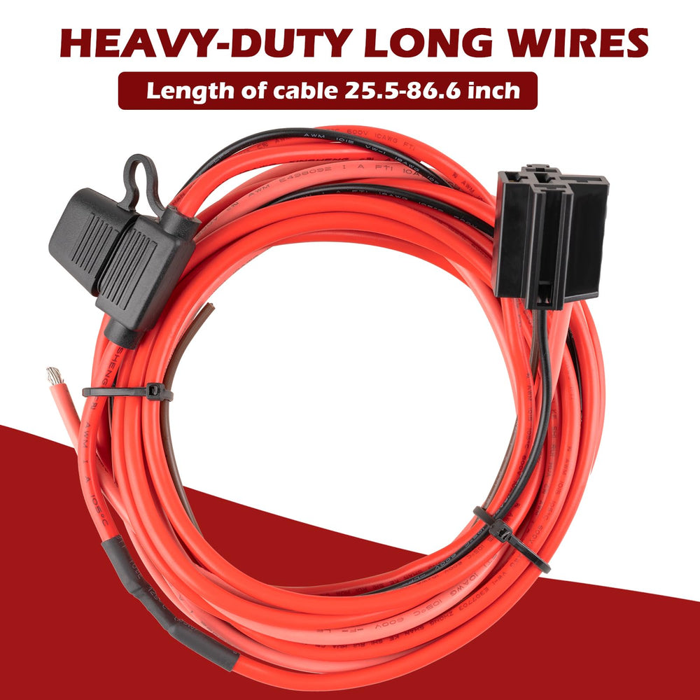 KACOLA color-coded wiring harness enables quick, error-free installation.