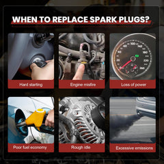 KacuYelin spark plugs on workbench, quality-tested for ignition reliability