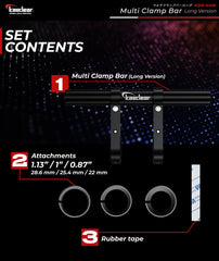 Kaedear KDR-H4W includes rubber attachments for quick, tool-free setup