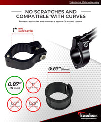 Kaedear KDR-HB2 aluminum alloy construction highlights lightweight strength for riding accessories.