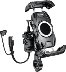 Kaedear KDR-M28A air mount absorbing vibrations for steadier phone use on motorcycles