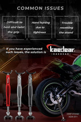 Kaedear KDR-ST1 grip stand features ergonomic design for leverage.