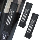 KAELTHAS carbon fiber USA flag seatbelt pad adds stylish comfort to your ride.