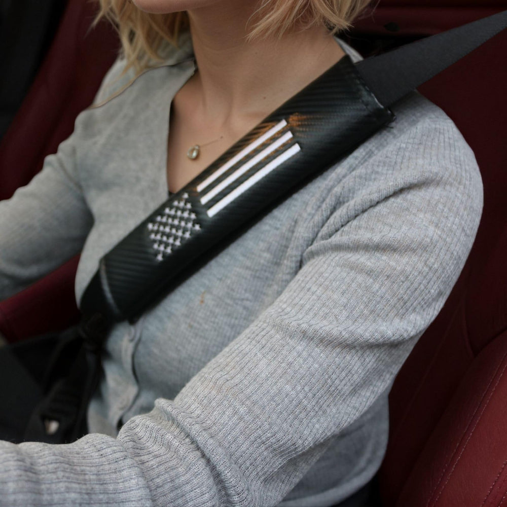 KAELTHAS seatbelt pad with magic sticker makes quick, tool-free installation easy.