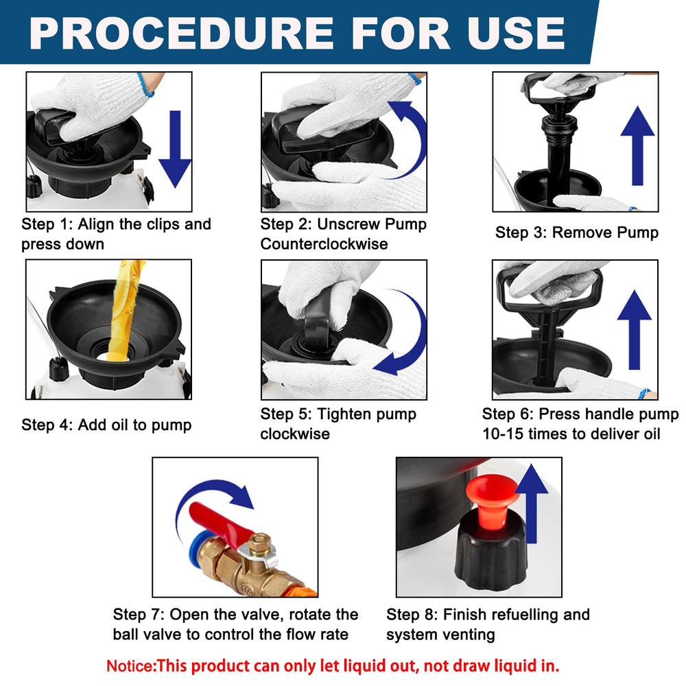 KAERKA non-slip gloves improve grip during pumping tasks.