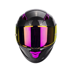 kaese carbon fiber full-face helmet with spoiler side view aerodynamic comfort