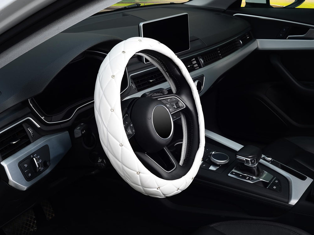 Kafek easy-install steering wheel cover requires no tools for quick setup