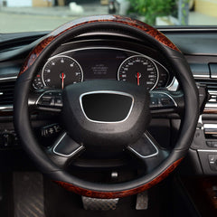 KAFEEK microfiber leather steering wheel cover offers durable touch and comfortable grip