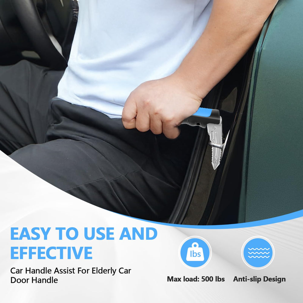 Kaiedos three-in-one car handle with safety tools for independence