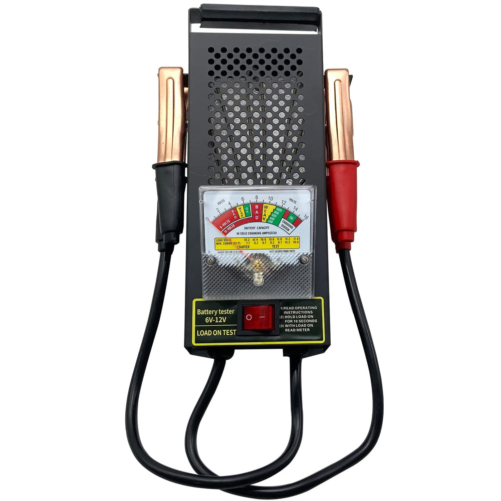 Kaiheng Battery Load Tester front view shows compact portability for DIY diagnostics.
