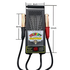 Kaiheng Battery Load Tester side view highlighting clamp cables for quick attachment.