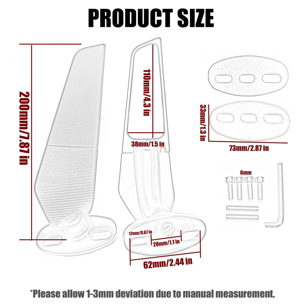 KAIQIVEM mirrors show 180-degree adjustability for precise angle control
