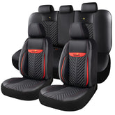 Kaisaatti PU leather seat cover waterproof close-up highlighting durable texture and stain resistance.