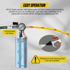 KAISAL AC Flush Kit spray head sealing the pipe opening