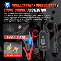 KAISAL EPB Release Tool operation steps guide for simple brake release and reset.