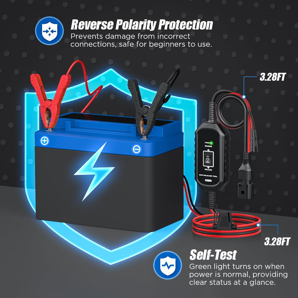 KAISAL EPB Release Tool safe operation with overload and polarity protection.