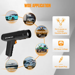 KAISAL Timing Light with 10ft test lead enables comprehensive ignition system checks.