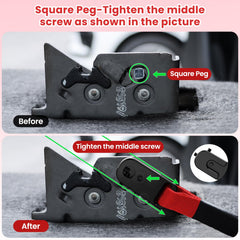 Kaishengyuan round vs square head compatibility ensures proper latch fit
