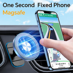 Kaistyle Magsafe car mount shows 360 degree rotation