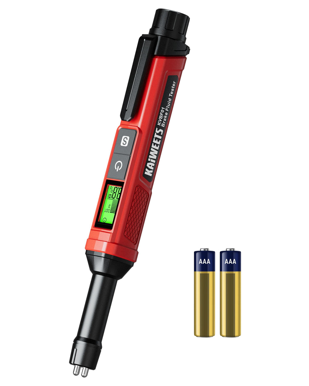 Kaiweets brake fluid tester pen with corrosion-resistant probe for durable testing.