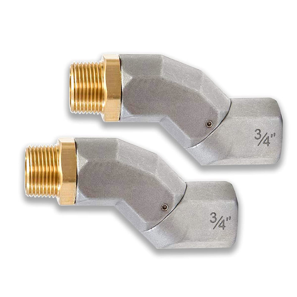 Kalageen fuel hose swivel with 360 rotation prevents tangling during refueling.