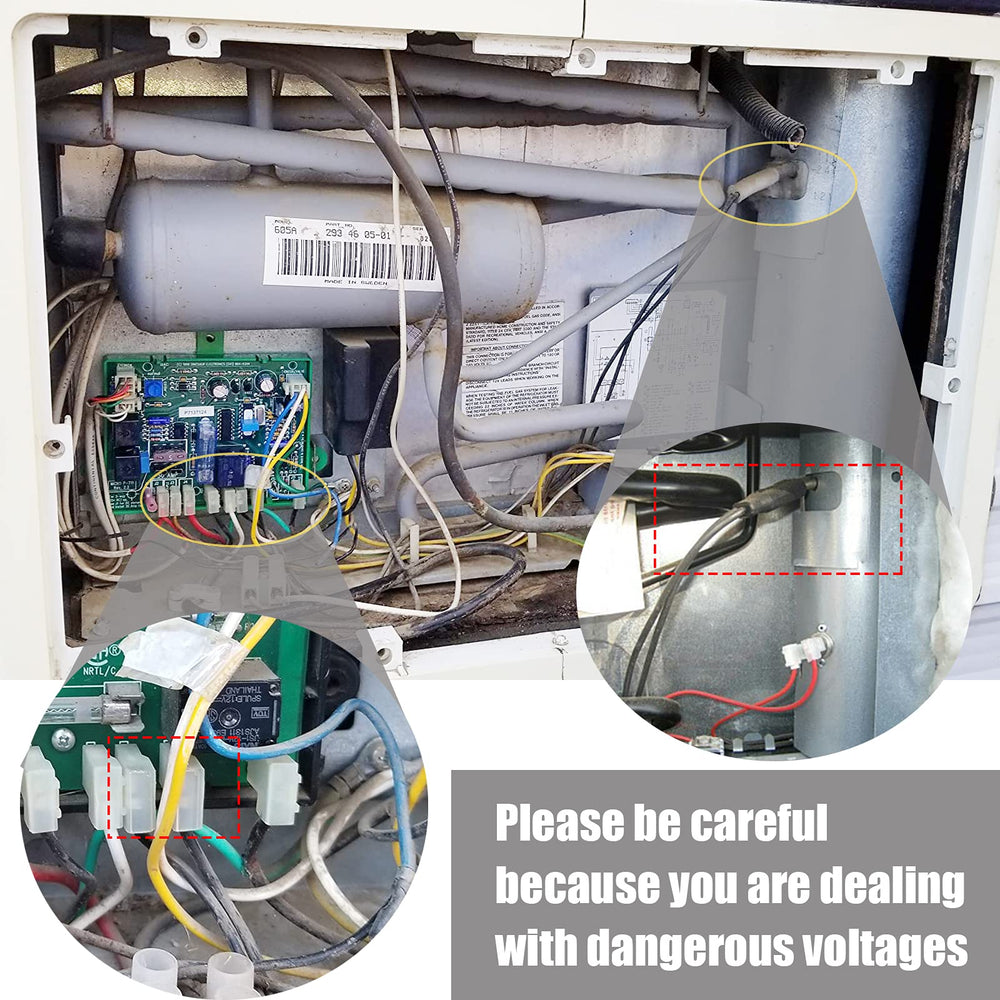 Kalageen heating element side connection shows wiring compatibility for quick install