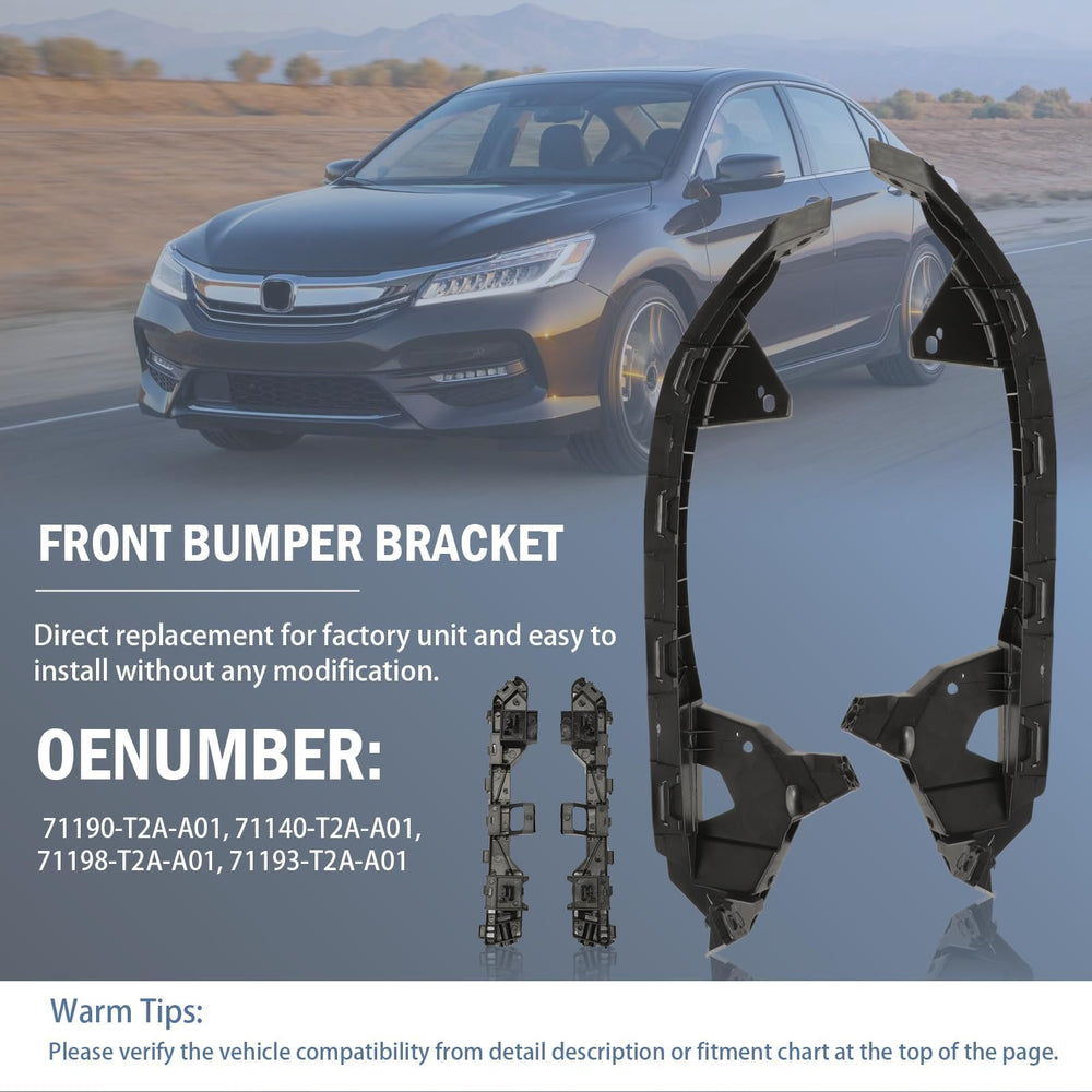 Kaloeou Accord headlight bracket right maintains steady alignment and reduces rattling