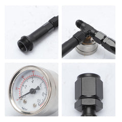 Kaloeou fuel line gauge connection view with 1/8in NPT fittings