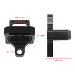 Kaloeou CNC billet aluminum bracket front highlighting durability