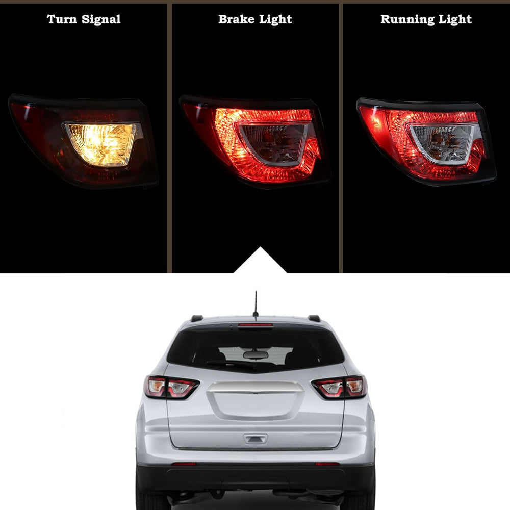KAMDKI Chevy Traverse tail light right with bulbs improves road presence at night