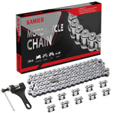 KAMIER 420 drive chain 102 links close-up for reliable power transfer on mini bikes