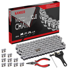 KAMIER 420 drive chain with 132 links for durable ATV performance.