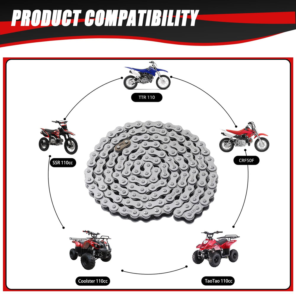 KAMIER chain breaker tool included for easy chain maintenance.