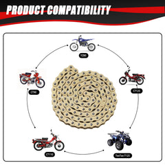 KAMIER chain breaker tool included for on-site length adjustments