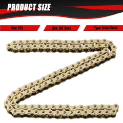 KAMIER 428 chain compatibility with 50cc-125cc dirt bikes and ATVs