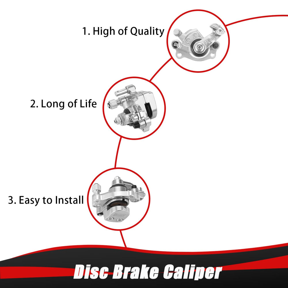 KAMIER caliper finish provides durable, long-lasting braking performance