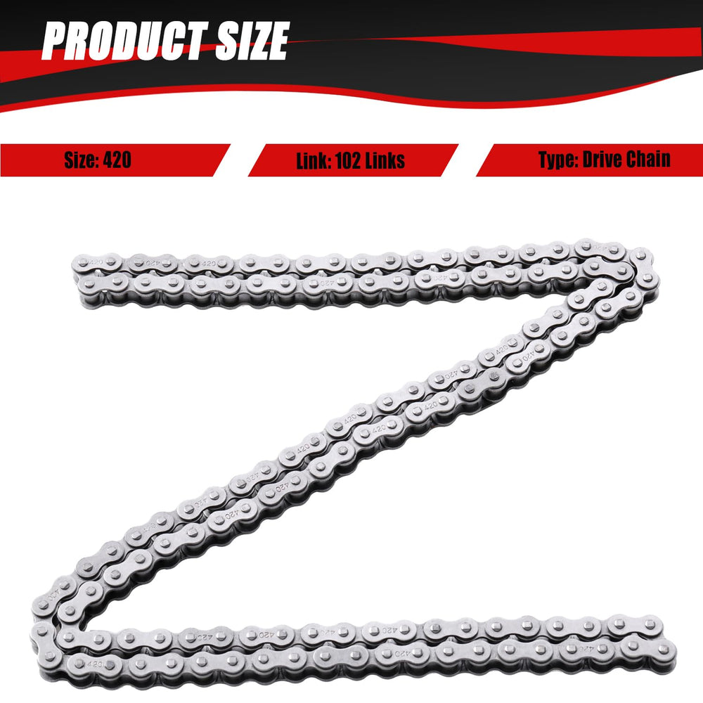 KAMIER shiny metal chain close-up highlighting durable finish