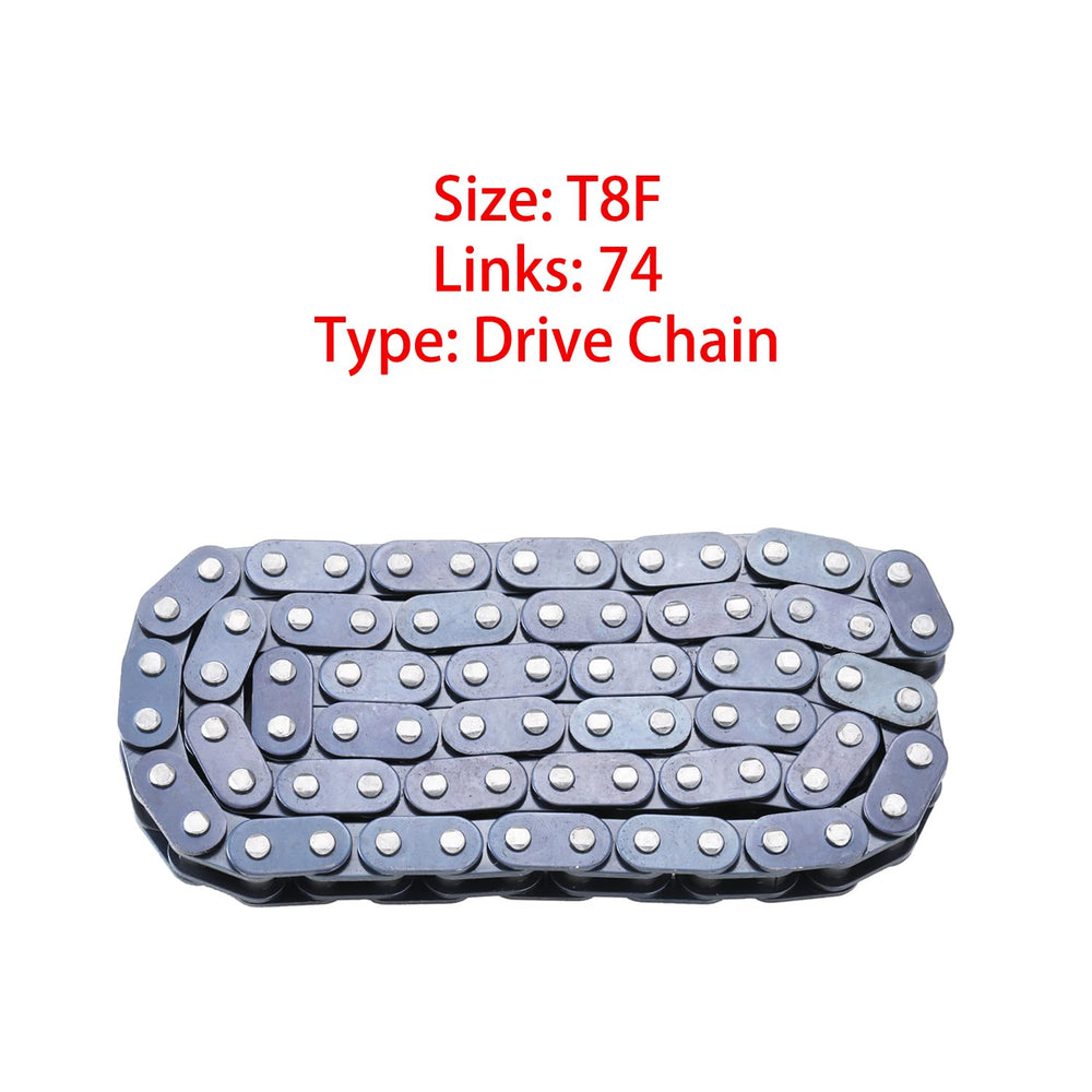 KAMIER T8F 74-links compatible with Razor Dirt Quad for secure rides