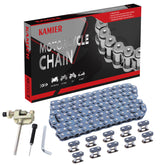 KAMIER T8F drive chain 134 links for 49cc-50cc dirt bikes, durable performance