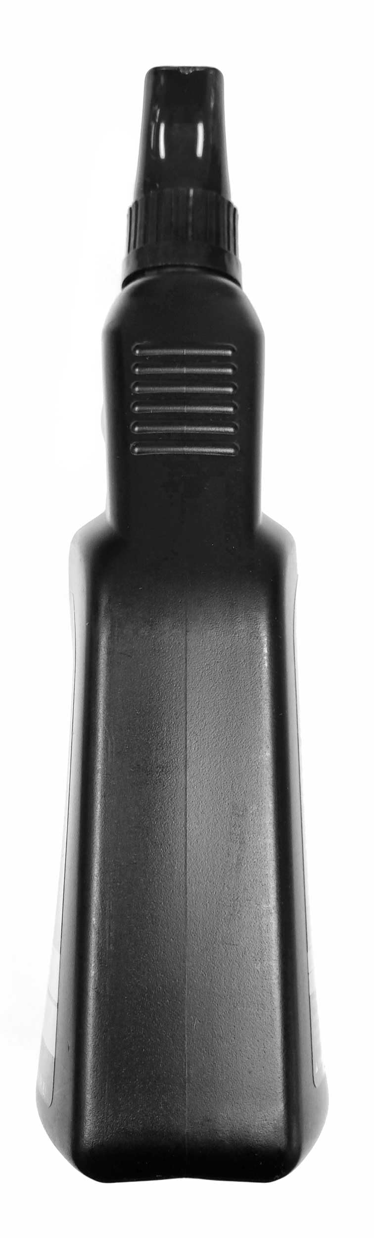 Power Kleen bottle highlights quick water rinse cleaning