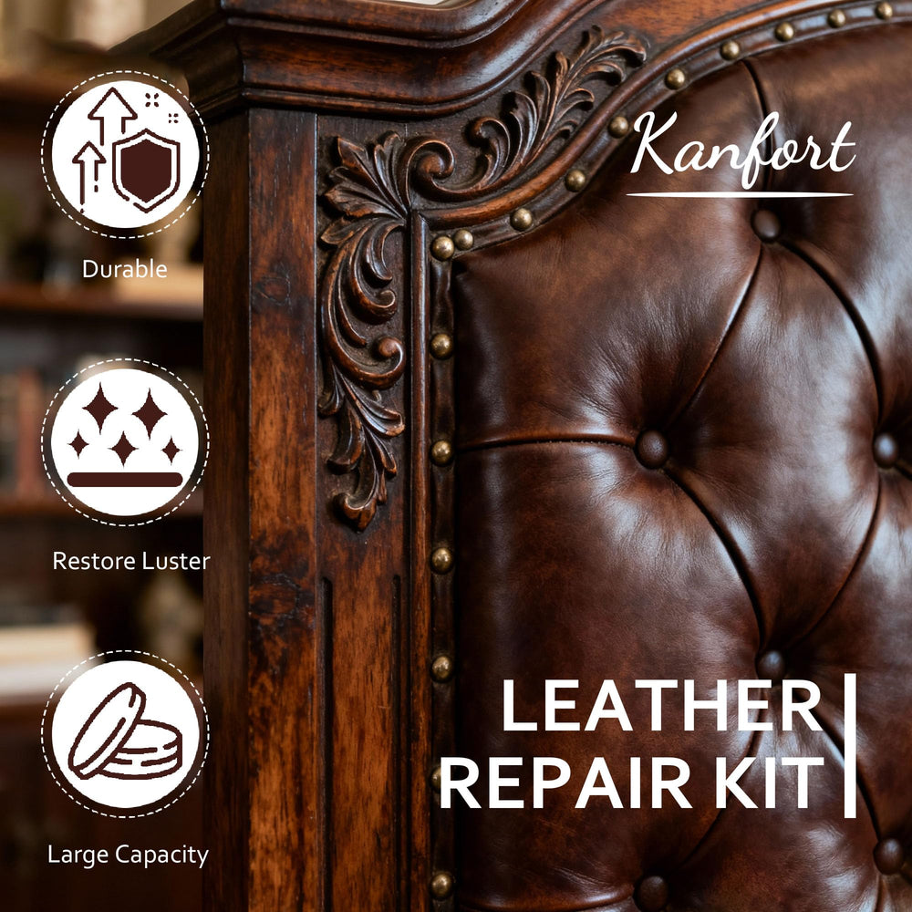 Kanfort Leather Repair Salve brush enables even, easy application.